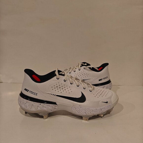 Nike Alpha Huarache Elite 3 Low White Baseball Cleats CV3552-104 Men’s Size 7.5 - Picture 7 of 13